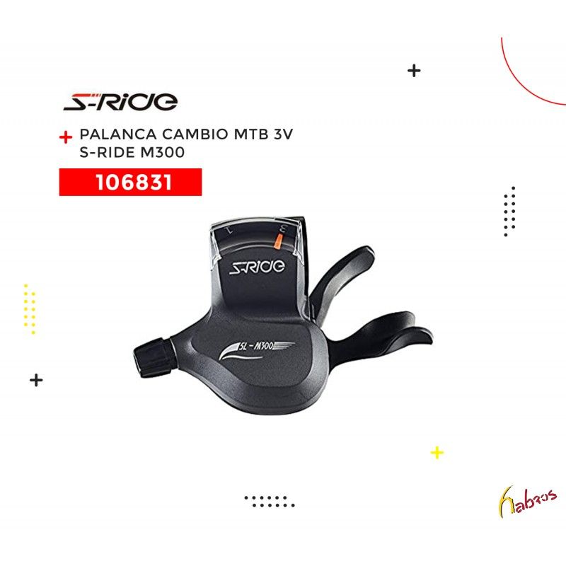 (106831) PALANCA DE CAMBIO MTB 3VEL M300 S-RIDE