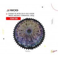 (108138)  CASSETTE MTB  12VEL  9-50DTS  M600  S-RIDE