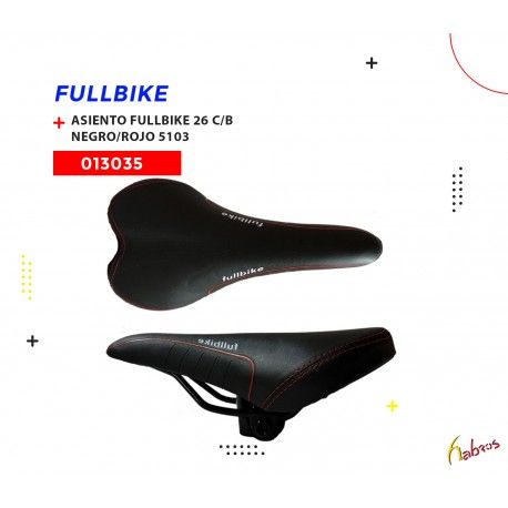 (013035)  ASIENTO FULBIKE R-26  CON BROCHE NEGRO/ROJO  103