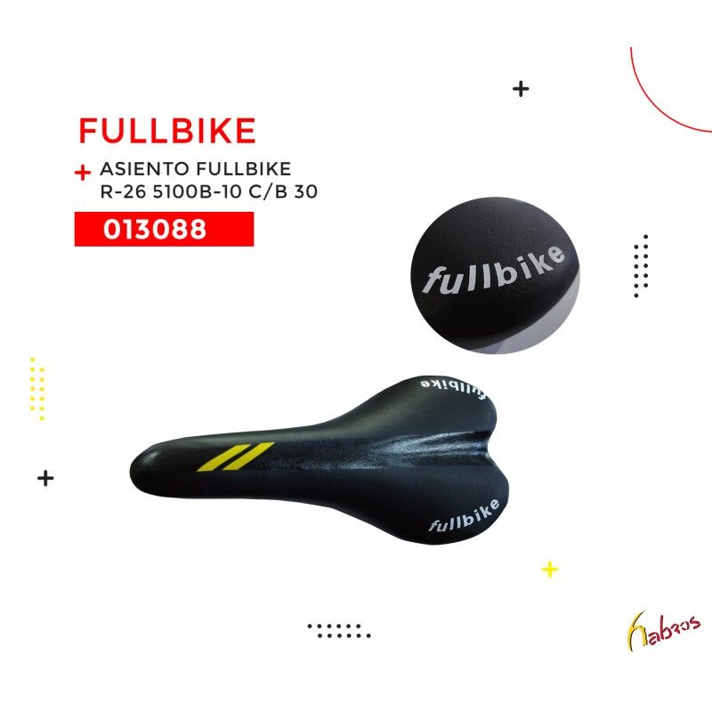 (013088) ASIENTO FULLBIKE 26  5100B-10 CON BROCHE NEGRO