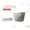 (048291) CANASTILLA R-26  COLOR DORADO CON BASE PLATINUM-HB