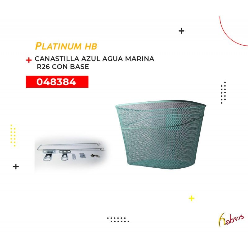 (048384) CANASTILLA R-26 AZUL AGUA MARINA PLATINUM-HB