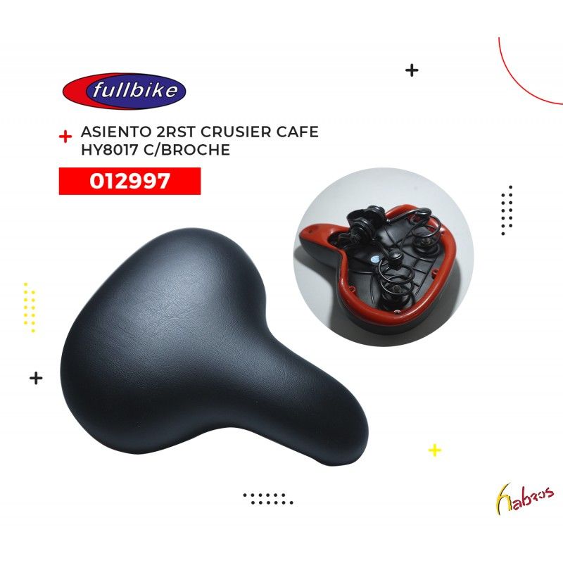 (012997) ASIENTO 2 RESORTES CRUSIER CAFE HY8017 CON BROCHE FULLBIKE