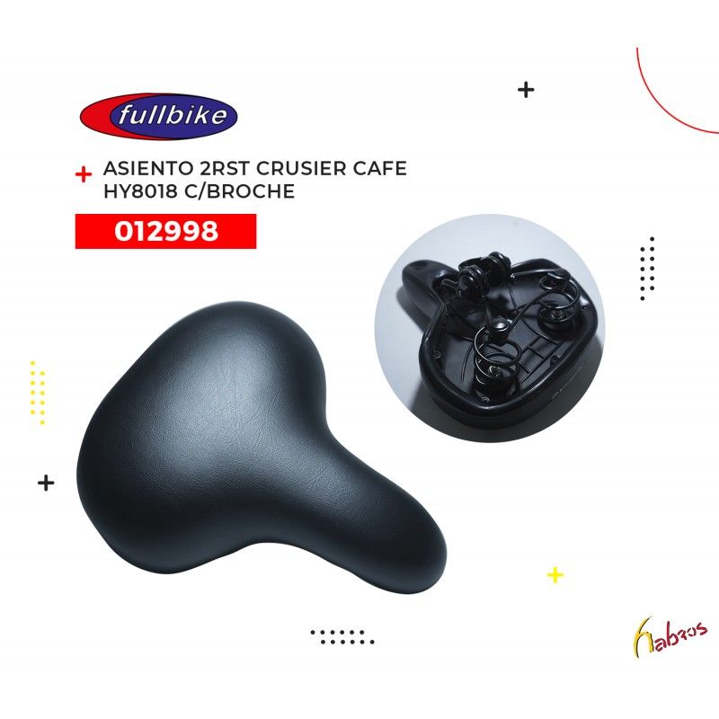 (012998) ASIENTO 2RESOSRTES CRUSIER CAFE HY8018 CON BROCHE FULLBIKE