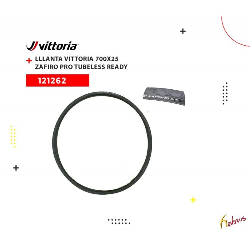 (121262) LLANTA VITTORIA 700X25 ZAFIRO PRO VITZAF00315 RIGIDA