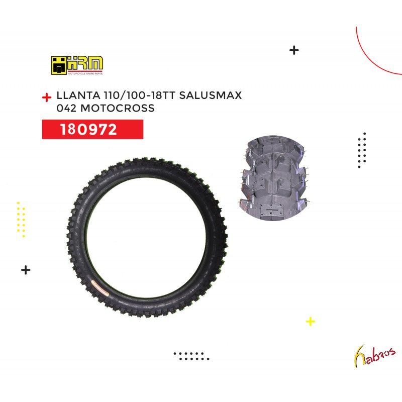 (180972) LLANTA 110/100-18 TT SALUSMAX F-042