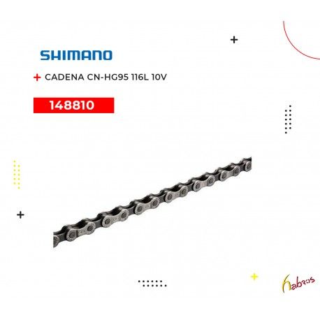 (148810) CADENA  CN-HG95 XTR/DEORE  XT/SLX  SHIMANO 116L  10 VEL