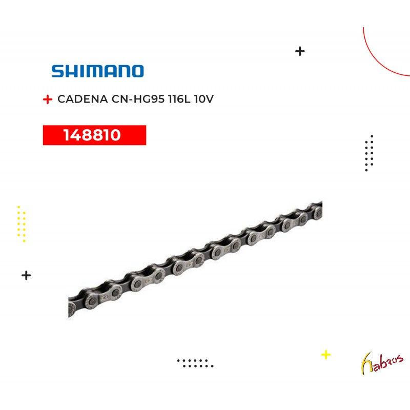 (148810) CADENA  CN-HG95 XTR/DEORE  XT/SLX  SHIMANO 116L  10 VEL
