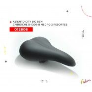 (012806) ASIENTO CITY  BIG BEN  CON BROCHE  B-1200-B  NEGRO