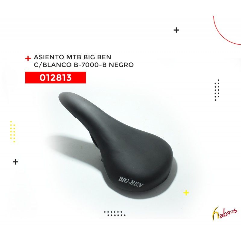 (012813) ASIENTO MTB  BIG BEN CON BROCHE  B-7000-B NEGRO