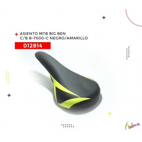 (012814) ASIENTO BIG BEN CON BROCHE B-7000-C NEGRO/AMARILLO