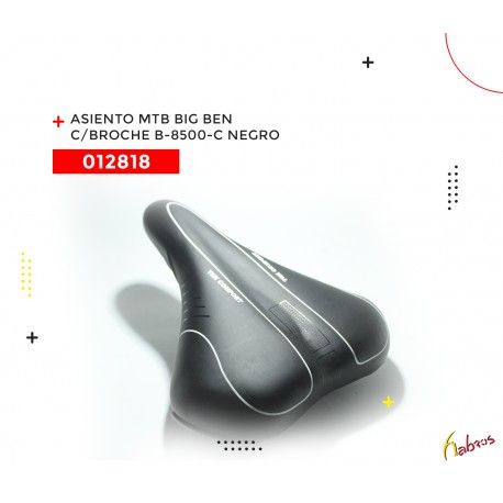 (012818) ASIENTO MTB  BIG BEN  CON BROCHE  B-8500-A  NEGRO