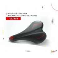 (012828) ASIENTO MTB BIG BEN ANZA NEGRO CON BROCHE SM-7035