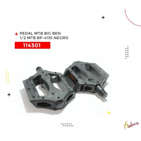 (114301)  PEDAL MTB BIG BEN 1/2 MTB  BP-4135 NEGRO