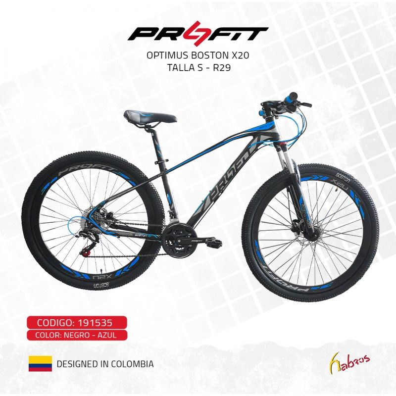 (191535)BICI 29 PROFIT BOSTON X20 24V T-16 NE/AZ