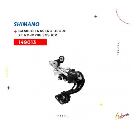 (149013) CAMBIO TRASERO DEORE XT  RD-M786  SGS 10 VELOCIDADES SHIMANO
