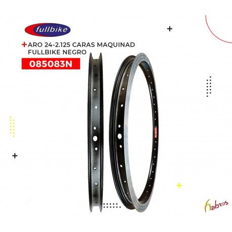 (085083N) ARO R-24-2.125 36H CARAS MAQUINADAS NEGRO FULLBIKE