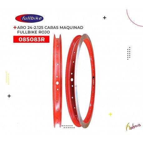 (085083R) ARO R-24-2.125 36H CARAS MAQUINADAS ROJO FULLBIKE