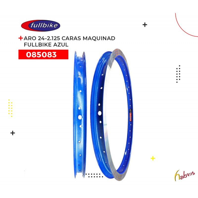 (085083) ARO R-24-2.125 36H CARAS MAQUINADAS AZUL FULLBIKE
