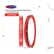 (086035R) ARO R-20-36H CARAS MAQUINADAS ROJO FULLBIKE