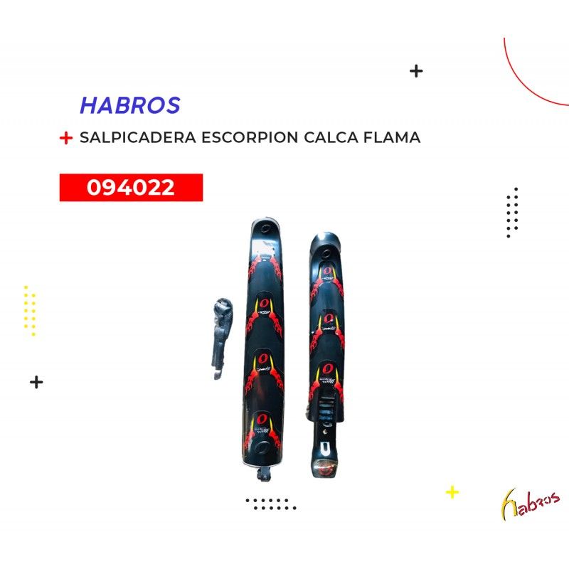 (094022) JUEGO DE SALPICADERA  ESCORPION FLAMA NAC