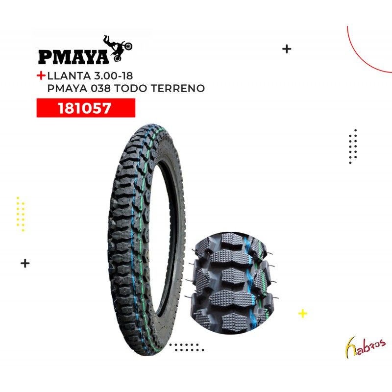 181057 (LLANTA 3.00-18 PMAYA 038 TODO TERRENO )