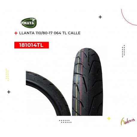 (181014TL) LLANTA 100/80-17 HF064 TL CALLE PMAYA