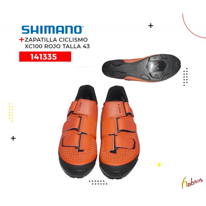 141335 ZAPATILLA CICLISMO XC100 ROJO