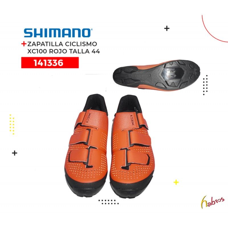 141336 ZAPATILLA CICLISMO XC100 ROJO