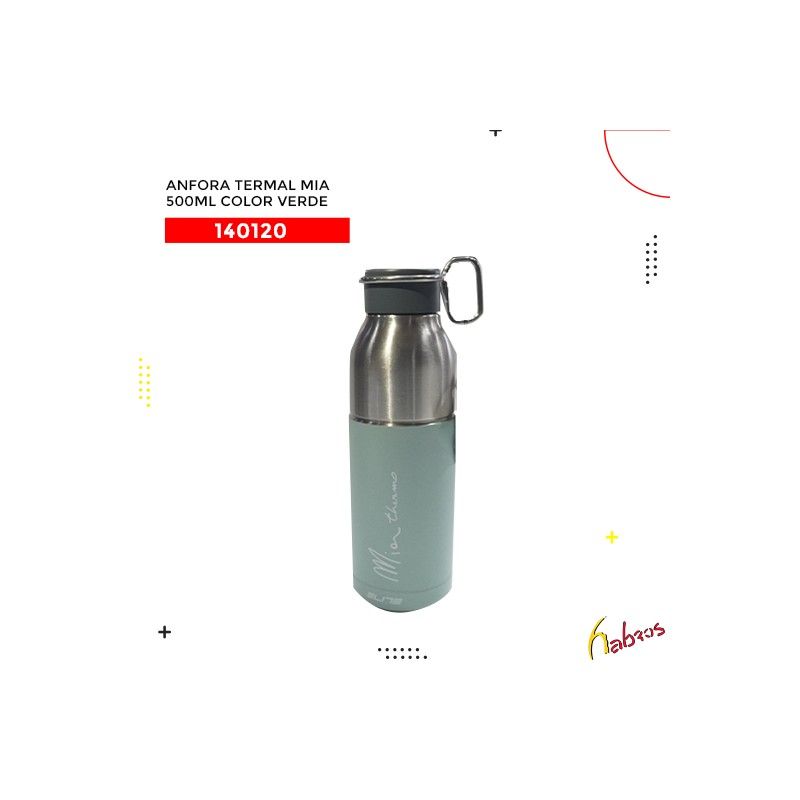 140120 ANFORA TERMAL MIA 500ML VERDE