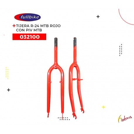 (032100) TIJERA R24 MTB C/PIVOTE ROJO 25