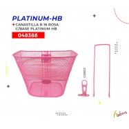 (048388) CANASTILLA R-16 ROSA C/BASE PLAT-HB