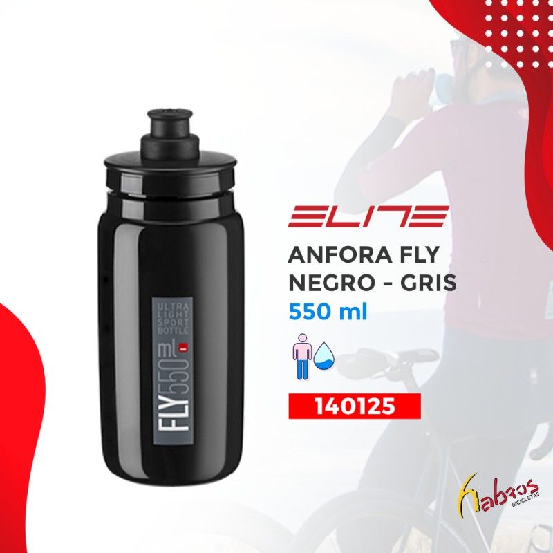 (140125) ANFORA FLY NEGRO/GRIS 550ML