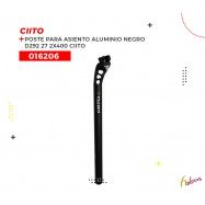 016206 (POSTE DE ASIENTO DE ALUMINIO CON BROCHE, MODELO D292, COLOR NEGRO, DE 27.2X400MM. MARCA CIITO)