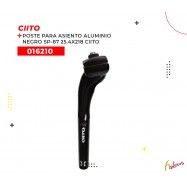 016210 (POSTE DE ASIENTO DE ALUMINIO CON BROCHE, MODELO SP-87, COLOR NEGRO, DE 25.4X218MM. MARCA CIITO)