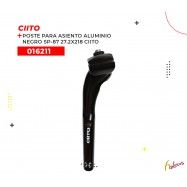 016211 (POSTE DE ASIENTO DE ALUMINIO CON BROCHE, MODELO SP-87, COLOR NEGRO, DE 27.2X218MM. MARCA CIITO)
