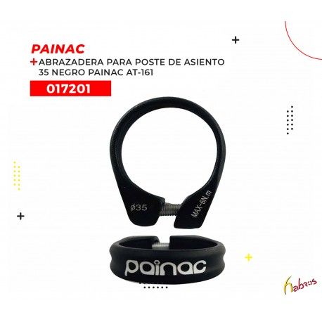 (017201) ABRAZADERA PARA POSTE DE ASIENTO 31.8MM, COLOR PLATA. MODELO AT-161. MARCA PAINAC
