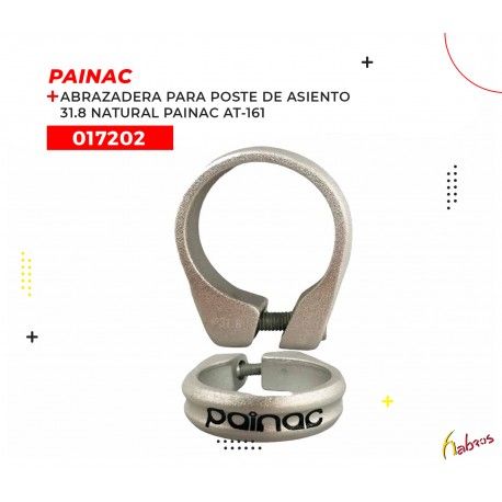 (017202)ABRAZADERA PARA POSTE DE ASIENTO 31.8 NAT PAINAC AT-161