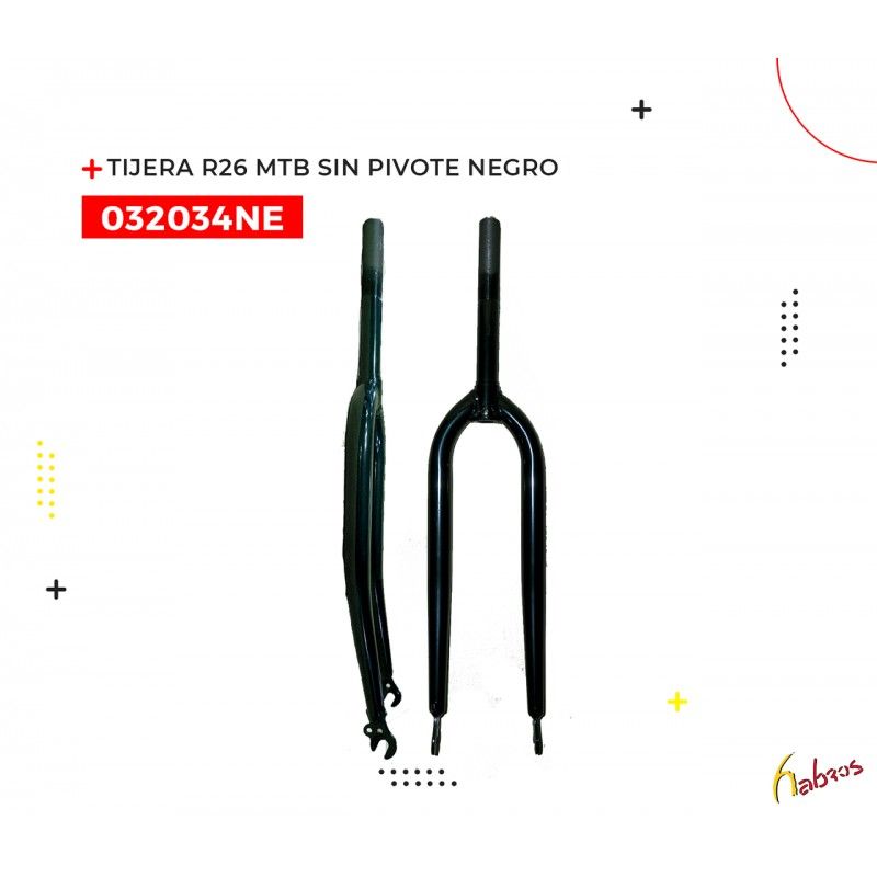 032034NE - TIJERA R-26 MTB SIN PIVOTE NEGRO EASTMAN 10