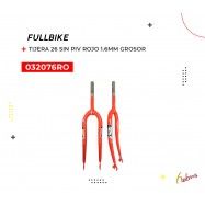 (032076RO) TIJERA 26 MTB S/PIVOTE ROJO 1.6MM GROSOR FULLBIKE