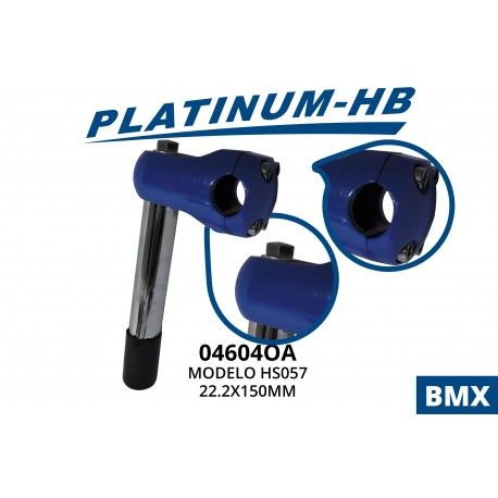 (046040A) POSTE MAN BMX/CROS 22.2 CROM-AZUL