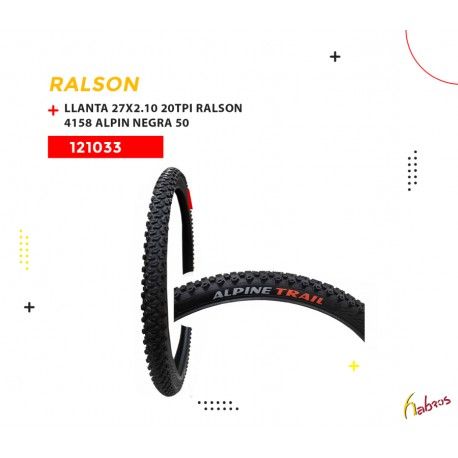 (121033) LLANTA  27.5X2.10 20 TPI  RALSON  4158 ALPINE 50