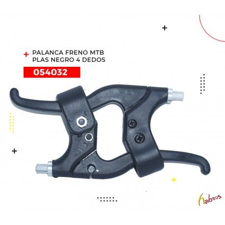 054032 (PALANCA  FRENO MTB PLASTICO 4 DEDOS NEGRO)