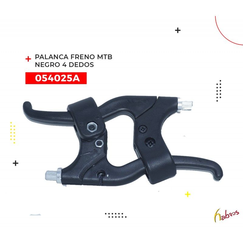 054025A (PALANCA FRENO MTB NEGRO 4dedos)