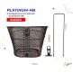 (048280) CANASTILLA R-16 NEGRO CON BASE ADDO