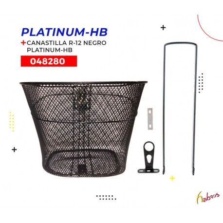 (048280) CANASTILLA R-16 NEGRO CON BASE ADDO