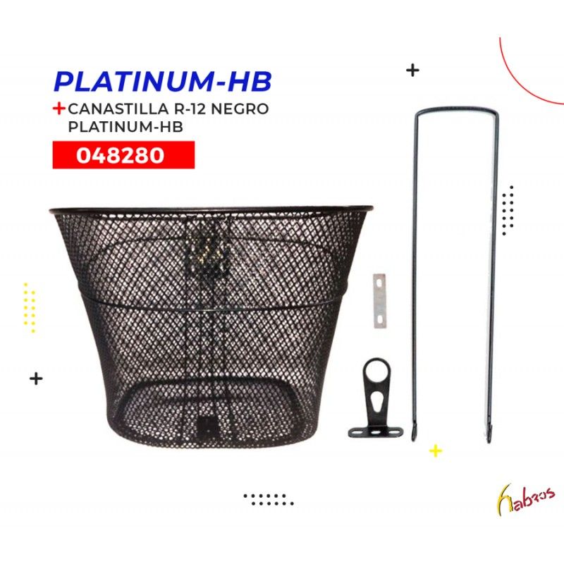 (048280) CANASTILLA R-16 NEGRO CON BASE ADDO