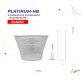 (048282) CANASTILLA R-16 BLANCO CON BASE PLATINUM-HB