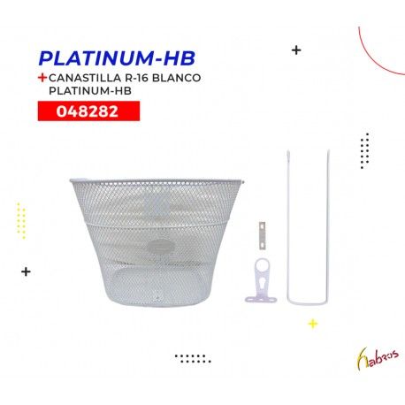 (048282) CANASTILLA R-16 BLANCO CON BASE PLATINUM-HB