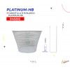 (048282) CANASTILLA R-16 BLANCO CON BASE PLATINUM-HB